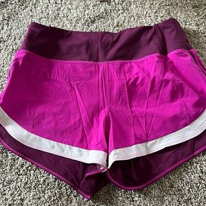 Athleta Running Free Color Block Shorts